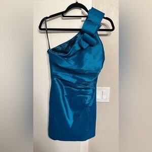 Radiant Vintage Teal BodyCon Dress